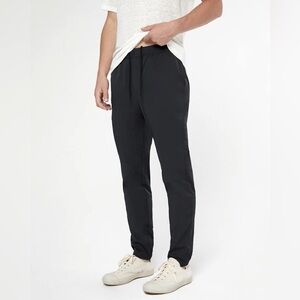 Onia Pull On Tech Pants In Black Drawstring Nylon Blend Pockets Jogger Size L